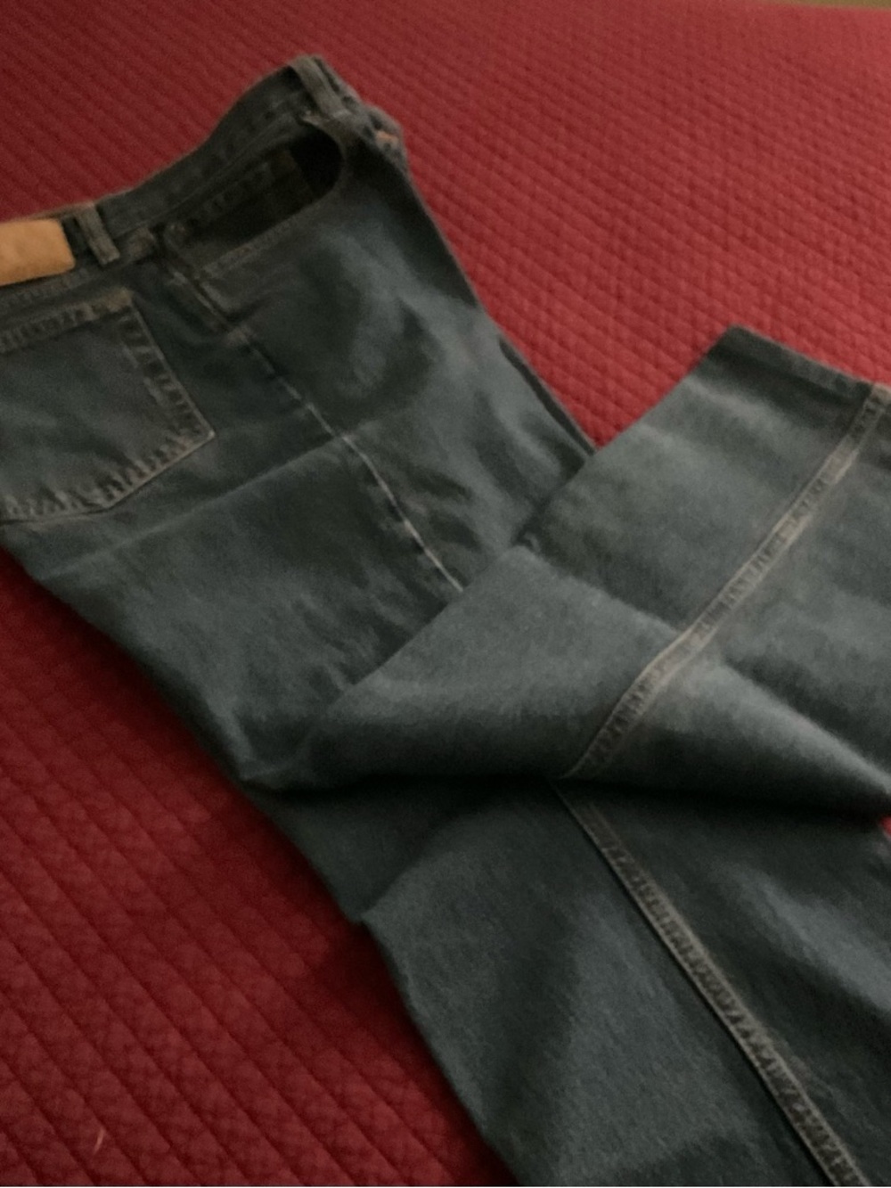 Eddie Bauer Men's Straight-Leg Dark Blue Denim Jeans